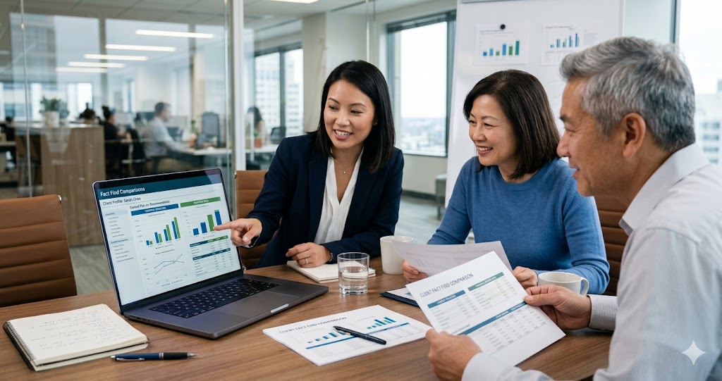 Making the Most of Review Meetings with Fact Find Comparisons